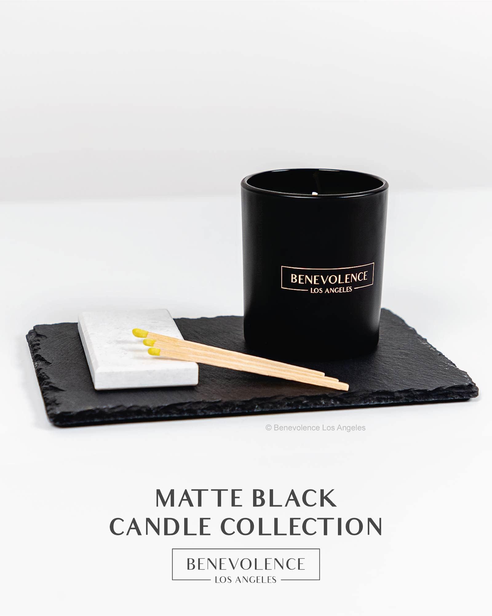Benevolence Candles Bergamot & Jasmine Scented Candle  8 Oz Scented Candles for Home Scented  Natural Soy Candles for Men  45 Ho